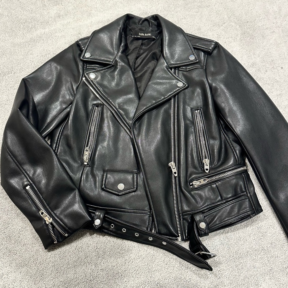 Zara Vegan Leather Jacket